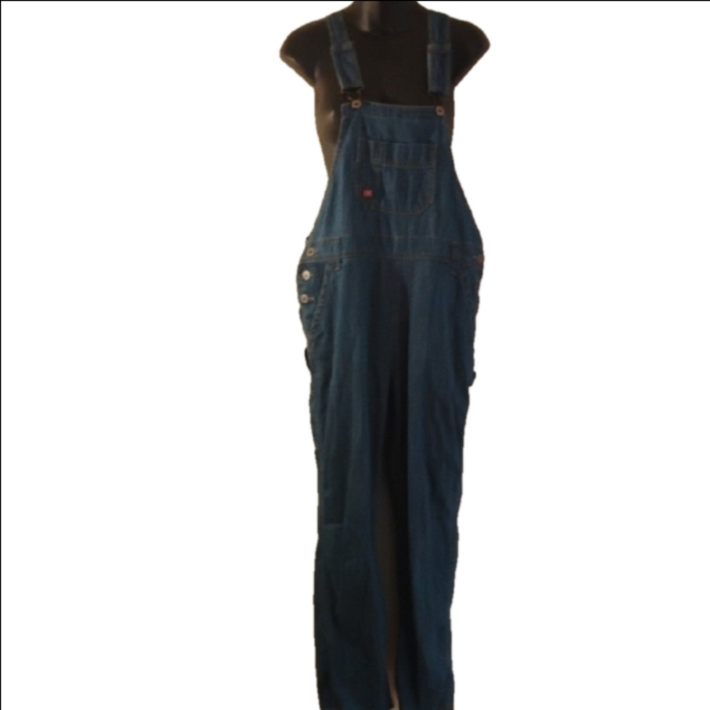 Dickies Classic Blue Denim Overalls. Loose Fit, See Measurements, No Tags